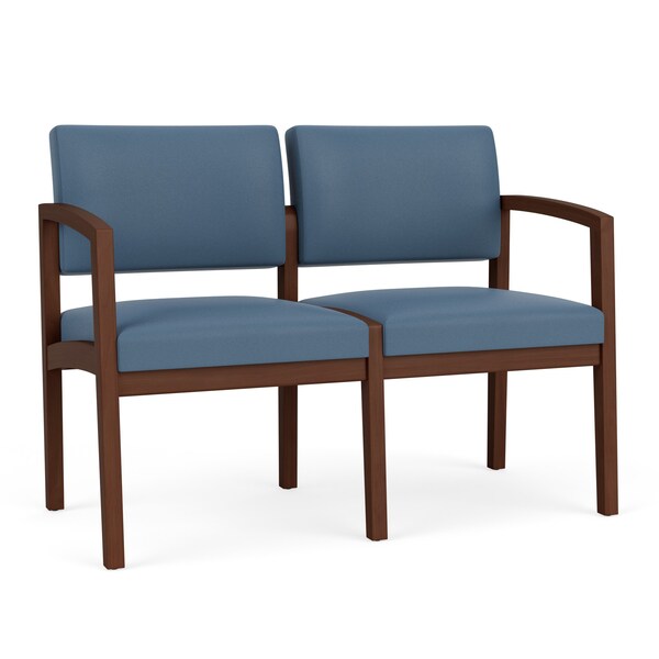 Lesro 2 Seat Tandem Seating W/ No Center Arm, 44 in W 26 in L 31.5 in H, Lenox Series LW2101 - main